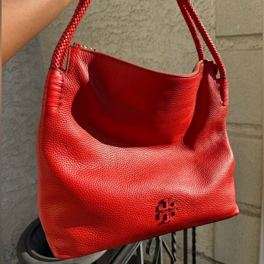 NEW Tory Burch Taylor Hobo Red/Orange Bag